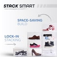 thumbnail image 3 of Kicks & Co XL Clear Plastic Shoe Storage Box, Stackable with Lids for Sneakers up to Size 13, 2 Pack, 3 of 12