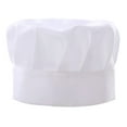 thumbnail image 1 of Visland Chef Hat Unisex Kitchen Hat Hotel Restaurant Cook Cap Pleated Design Solid Color Waiter Chef Work Cap Mushroom Hat, 1 of 7