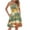Light Green, variant on WTOBBY Women's Stylish Sleeveless V-Neck Vest Dress with Hawaiian Floral Print and Pleated Stitching, Summer Casual Fashion with Pockets, Perfect for Holiday Wear,Mint Green 2XL