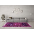 thumbnail image 3 of Ahgly Company Indoor Square Persian Purple Traditional Area Rugs, 4' Square, 3 of 4