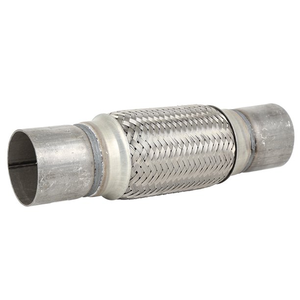 Car Exhaust Flex Pipe 2.36''x6.29'' Stainless Steel Braid Tube W/Ends