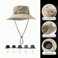 thumbnail image 2 of Summer Hat Wide Brim Unisex Hollow Out Super Breathable Sunshade Outdoor Hat Climbing Supply, 2 of 8