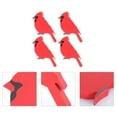 thumbnail image 3 of Raindrops Small Standing Bird Table Ornament 4Pcs Red for Christmas Decorations, 3 of 8
