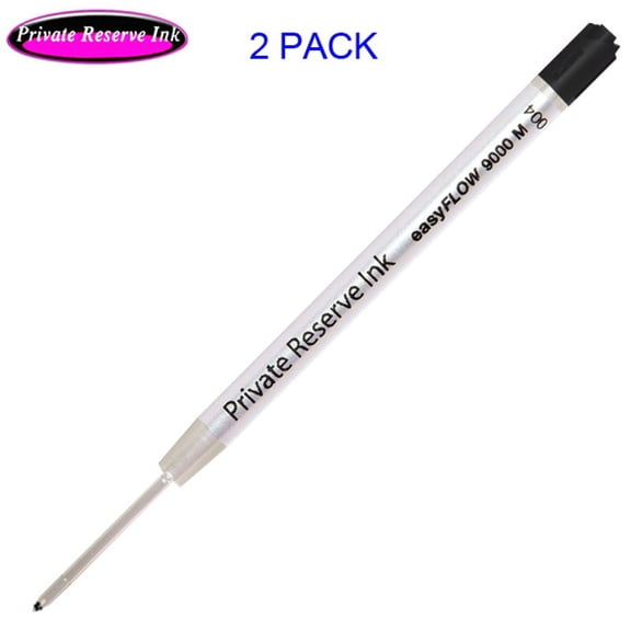 2 Pack - Private Reserve Ink Schmidt easyFLOW 9000 - Medium Tip, Black Ink