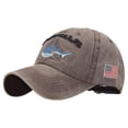 thumbnail image 2 of Brown Original Classic Low Profile Baseball Cap Womens Ball Cap Polyester,Cotton Unstructured Low-Profile Adjustable Fit - UPF 50 - for Running, Workouts & Outdoors One Size, 2 of 4