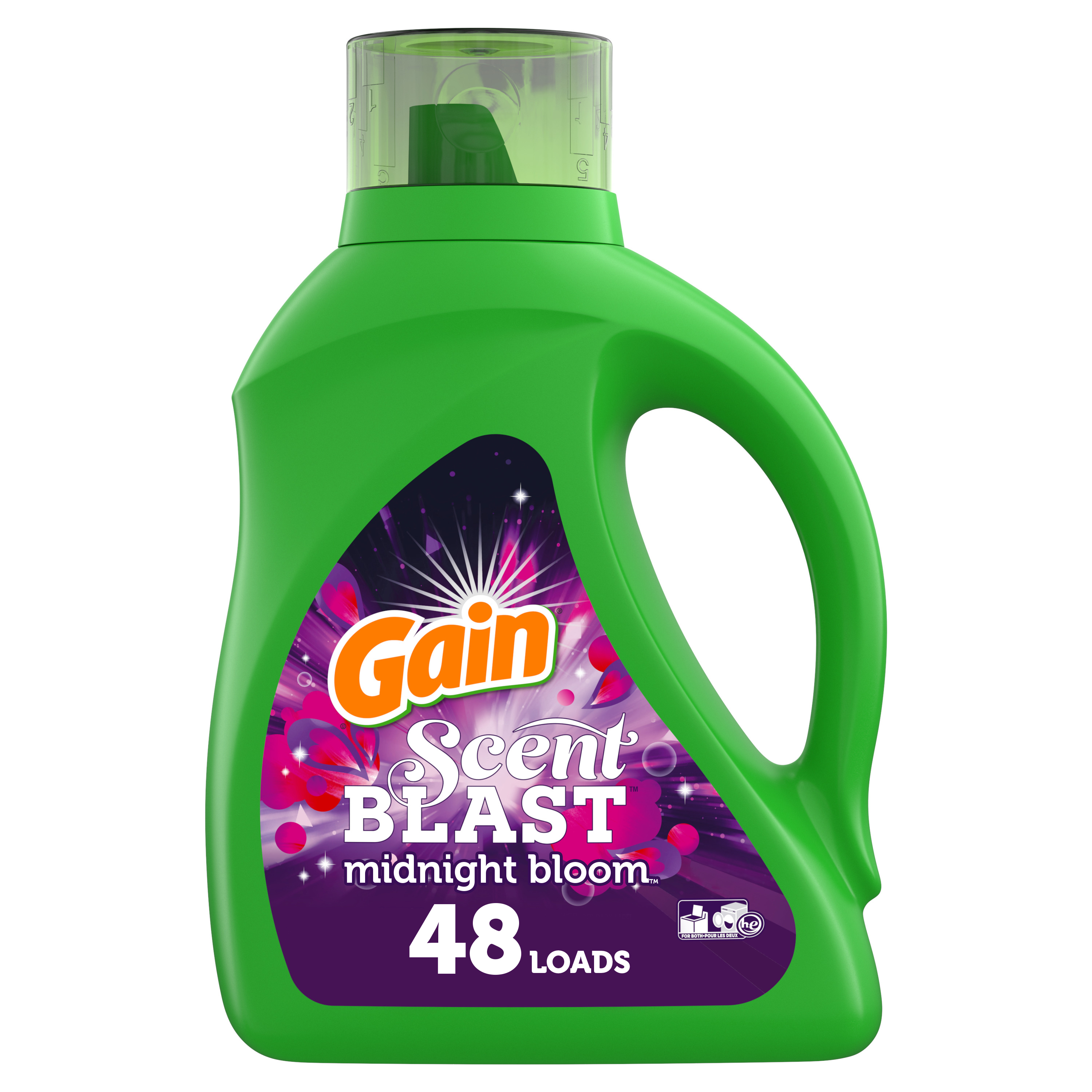 Gain Scent Blast Midnight Bloom HE, 48 Loads Liquid Laundry Detergent