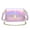 pink, variant on Holographic Crocodile Crossbody Bag for Women, Stylish Studded PU Shoulder Bag - Lock Closure Chain Small Square Bag for Daily Street Fashion