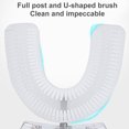 thumbnail image 4 of Toothbrush Electric U-Shape Teeth Whitening Waterproof Hand Free Tooth Cleaning Tool, Pink, Toothbrush Set, 4 of 9