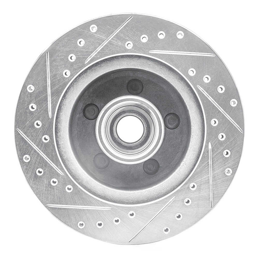 Dynamic Friction Company 631-40065R DFC Brake Rotor - Drilled And Slotted - Silver