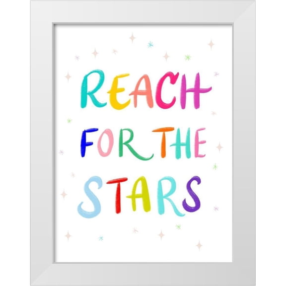 Batista, Dee 12x14 White Modern Wood Framed Museum Art Print Titled - Stars