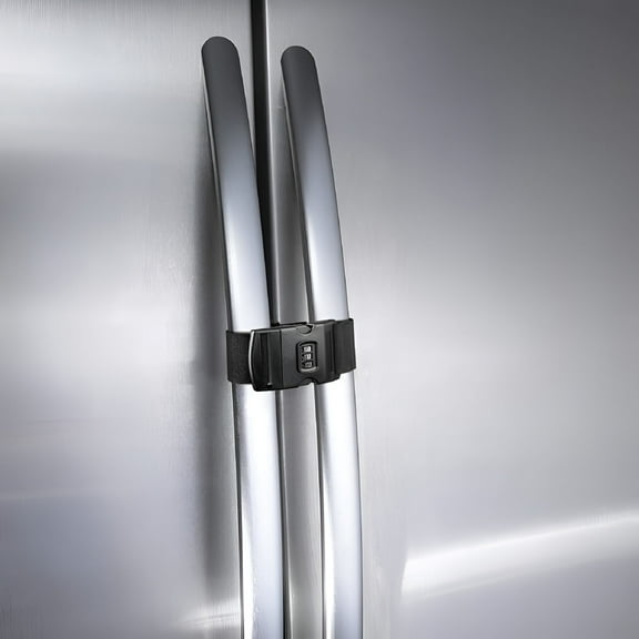 LAMIRO Fridge Freezer Refrigerator Cabinet Lock Latch - 2 Packs,Black