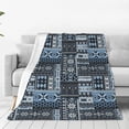 thumbnail image 4 of Salouo Snowflake Vintage Pattern Print Bed Blankets,Flannel Blanket Comfortable Air Conditioning Blanket Lightweight Blanket for Sofa Bed Travel & Couch -60"x50", 4 of 8