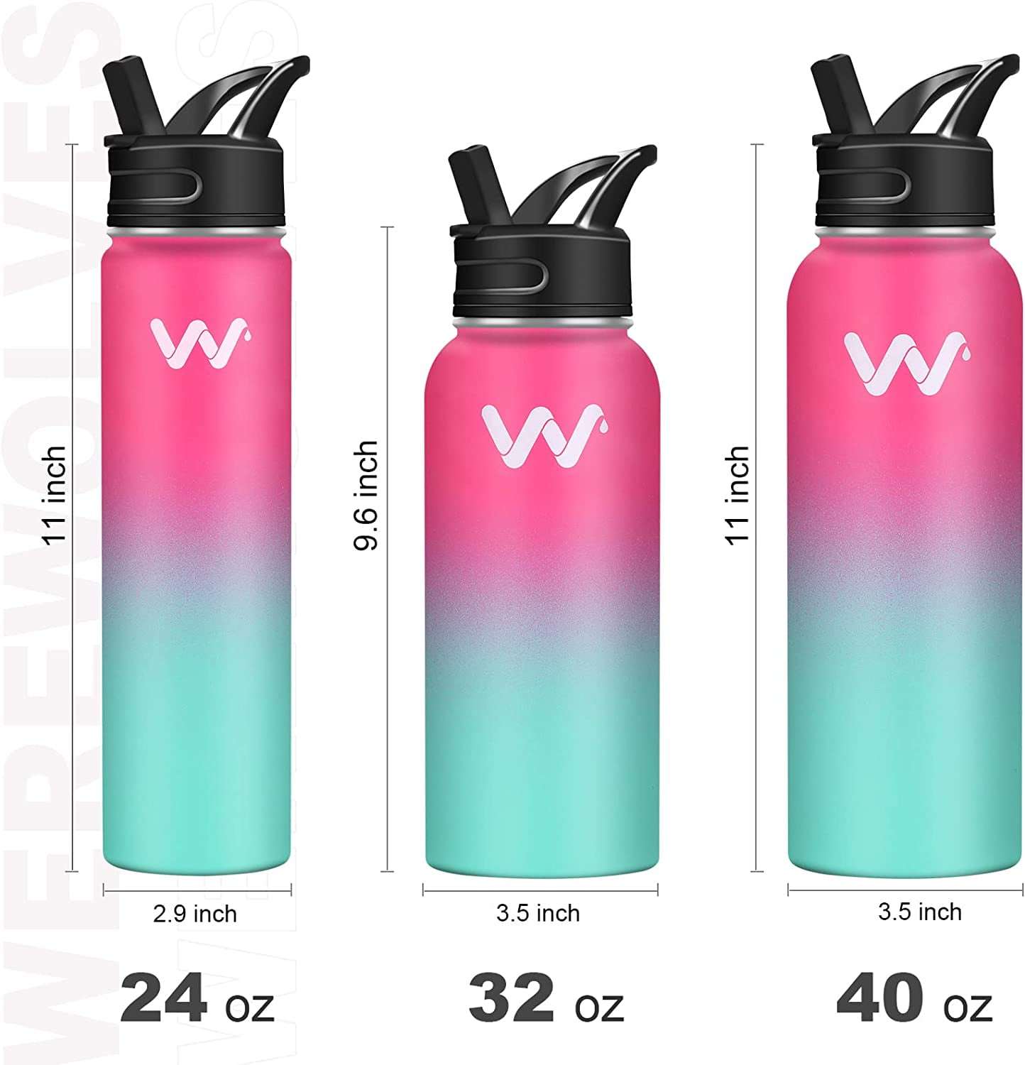 Igloo 24 oz. Swift Silicone Straw Custom Water Bottle - Sports