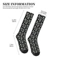 thumbnail image 2 of Lsque Daisies Flowers Pattern Sport Compression Socks for Men & Women 15-20 mmHg Knee High Nurse Pregnant Running Medical and Travel Athletic, 2 of 6