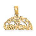 thumbnail image 1 of FB Jewels 14K Yellow Gold Great Grandma with Heart Block and Engraved Pendant, 1 of 4