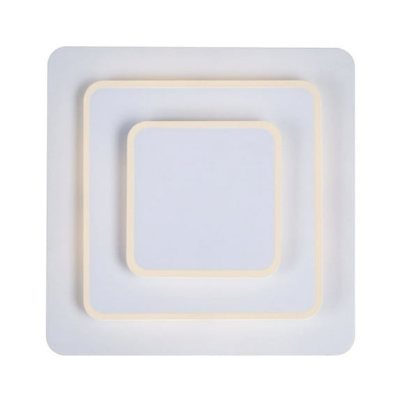 CWI Lighting Private I Metal LED Integrated Fixture Sconce in Matte White