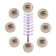 thumbnail image 4 of Eyebrow Stencil Template, Eyebrow Shaping Tool, 8 Eyebrow Shapes Drawing Assistant for Accurate Symmetrical Eyebrows, Durable Material, Handheld Easy Use for Beginners and Professionals, 4 of 9
