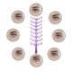 thumbnail image 4 of Xihbxyly dia del primer ministro Tarjeta para cejas con personaje EyebrowOne Tarjeta para cejas portátil Asistente para cejas Tarjeta para cejas Adhesivo para cejas 8 formas de cejas, 4 of 7