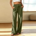 thumbnail image 6 of Gytharion Ribble Knitted Lounge Pants for Women Soft Comfy Slacks with Pockets Solid Casual Drawstring High Waisted Straight Leg Trousers, 6 of 8
