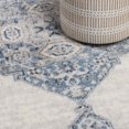 thumbnail image 5 of BNM Modern Medallion Indoor Runner Rug, 2' 7" x 6', Cream-Blue, 5 of 6