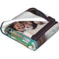 thumbnail image 3 of Custom Blanket with Photo Text Personalized Throw Blanket Customized Picture Blanket for Kid Adult Friends Mother Father Personalized Gift Flannel Blanket for Birthday Gifts, 3 of 6