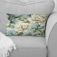 thumbnail image 4 of Designart "Green Petal Damask Melody" Damask Printed Throw Pillow, 4 of 5
