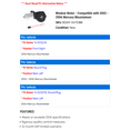 thumbnail image 2 of Window Motor - Compatible with 2002 - 2006 Mercury Mountaineer 2003 2004 2005, 2 of 2