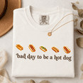 thumbnail image 3 of 4th Of July Comfort Colors Shirt, Bad Day To Be A Hot Dog Tee, Funny Cookout BBQ Summer Foodie Dad Husband Bestie Gift, Retro Groovy Hotdog Humor, 3 of 6