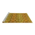 thumbnail image 2 of Ahgly Company Machine Washable Indoor Rectangle Abstract Yellow Modern Area Rugs, 3' x 5', 2 of 4