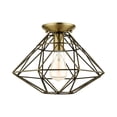 thumbnail image 4 of Livex Lighting - Geometric - 1 Light Flush Mount in Geometric Style - 13.5, 4 of 7