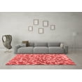 thumbnail image 3 of Ahgly Company Indoor Square Abstract Red Contemporary Area Rugs, 3' Square, 3 of 4