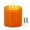 Orange, variant on Large 3 Wick Flameless Candles, 4"x4" Flickering Flameless Candles with Remote & Timer, Dimmable Real Wax LED Candles Battery Operated, Electric Pillar Candles for Home Wedding Christmas Decor