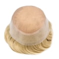 thumbnail image 6 of LYRICAL HAIR Mens Hair System Durable Fine Mono Center Mens Toupee Human Hair Replacement Thin Skin Toupee for Men Bleached Knots Toupee Hair for Man Black Brown Blonde Gray Hair Piece, 6 of 6