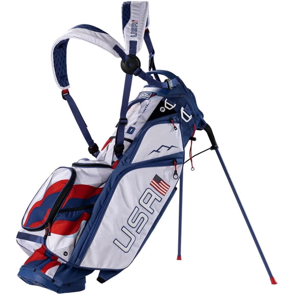 Sun Mountain Golf Eclipse 3.5 14-Way Limited Edition Stand Bag Blue/White/Red