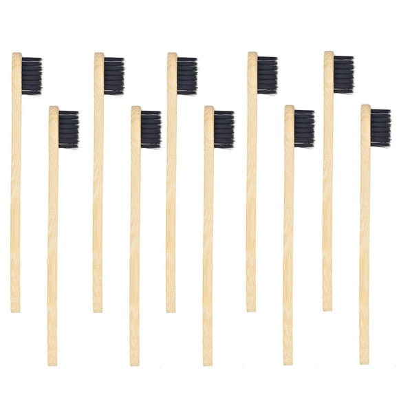 Cepillos de dientes de bambú para niños SEVENHEAD, 10 piezas, cerdas suaves