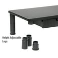 thumbnail image 5 of Mind Reader Large Dual Monitor Stand for Computer Screens with 2 Storage Drawers, Black, 5 of 8