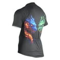 thumbnail image 3 of joogoo Cool Dragon Heads Pattern Men's Cycling Jerseys Mountain Bike Short Sleeve Tops M, 3 of 7