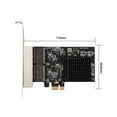 thumbnail image 5 of PCIe 4 Ports Gigabit Ethernet Controller Card 1x 1000Mbps NIC RTL8111H Chips with Low Profile Bracket for desktop, 5 of 5