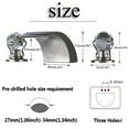 thumbnail image 6 of Senlesen Brass Brushed Nickel Bathroom Sink Faucet, 6 of 16