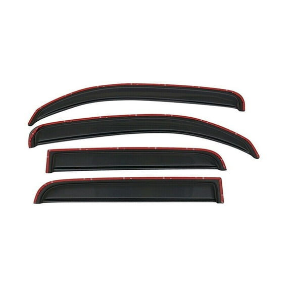 KAIHUIXING for Chevy for HHR 2006-2011 4Dr in-Channel Window Visor Sun Guard Vent Deflector Acrylic Black Slim Style