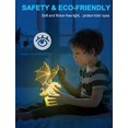 thumbnail image 2 of Luz nocturna de dinosaurio para niños, luz nocturna de ilusión 3D, 16 cambios de color con control remoto, decoración de la habitación, regalo para niños, niños y niñas, 2 of 5