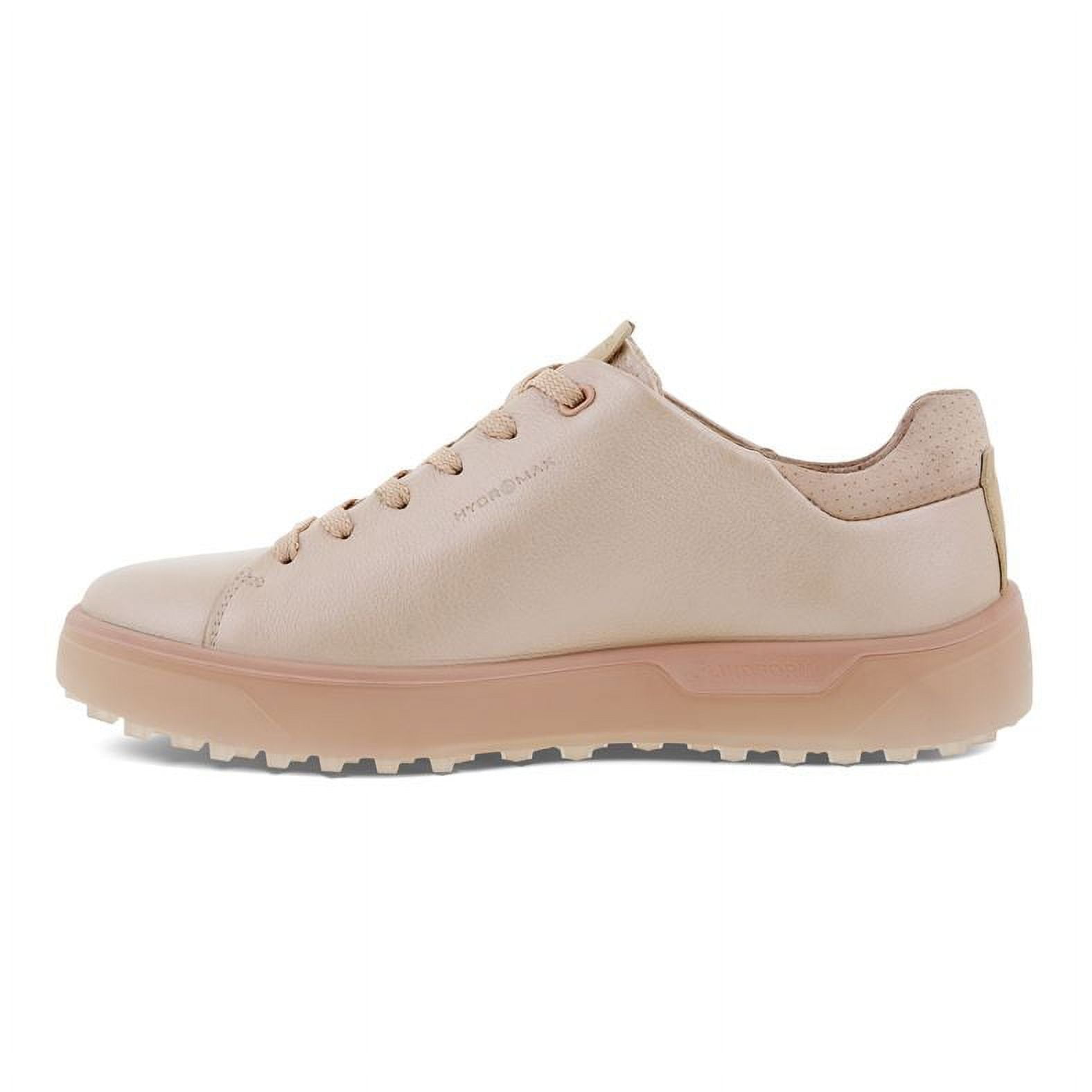シューズ(女性用) ecco GOLF TRAY ROSE PEARL 24.5 NEW Womens ECCO Tray Golf Shoes Rose Pearl Size US 10-10.5