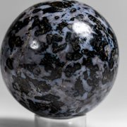 Genuine Polished Indigo Gabbro (3) Sphere from Madagascar (1.3 lbs)