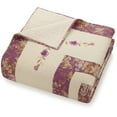 Better Homes & Gardens Purple Blossom King Quilt, 1 Each
