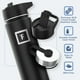 thumbnail image 5 of Botella de agua IRON °FLASK para acampar y hacer senderismo, 650 ml, arena con 3 tapas, 5 of 8