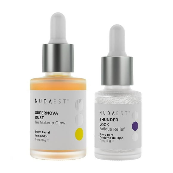 Set suero iluminador y contorno de ojos para bolsas y ojeras Nuda Est Nuda Est Brilla