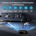 thumbnail image 3 of Robot Vacuum and Mop 11500pa Suction Robotic Cleaner with Laser Home Mapping and 85 Days Self Empty Station Pet Friendly Anti-Tangle, 3 of 9