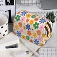 thumbnail image 7 of Goofa Groovy Daisy Flowers Pattern Double Layer Pen Pencil Case, Protective Large Capacity Storage Organizer Pen Pouch, Office College Supplies for Teens Adults, 7 of 7