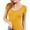 MUSTARD, variant on Women's Basic Short Sleeve Scoop Neck Stretchy Jersey Top Bodysuit