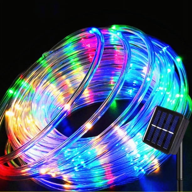 Cadena de luces LED solares para exteriores, luces coloridas para festivales de primavera, decoración de paisajes, bodas y fiestas